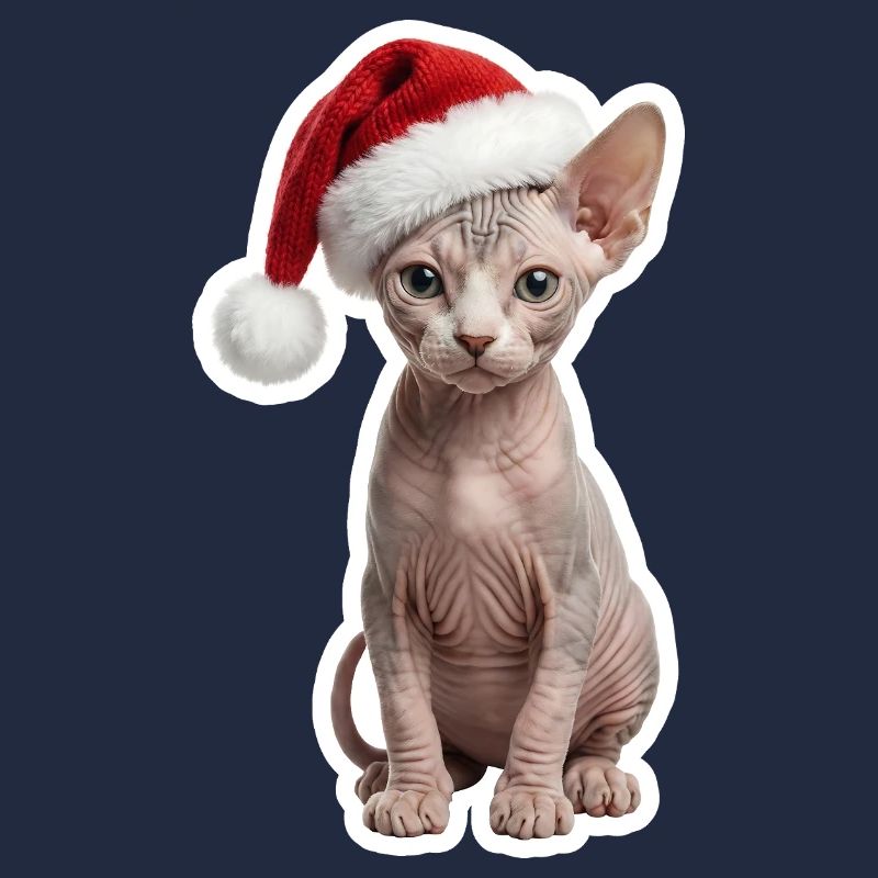 Chat Sphinx - Chaleureux à Noël