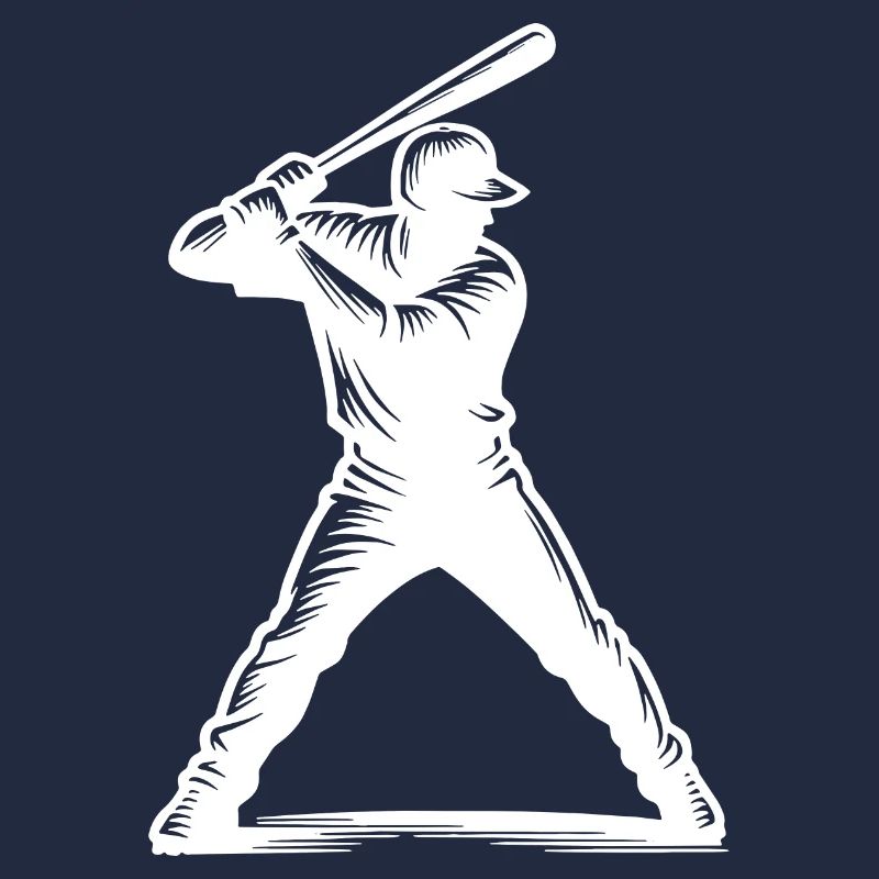 Joueur de baseball avec batte de baseball