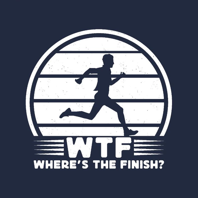 Marathon Runner Where´s The Finish Running