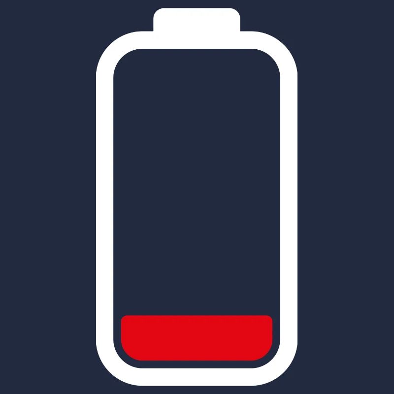 LOW BATTERY - White