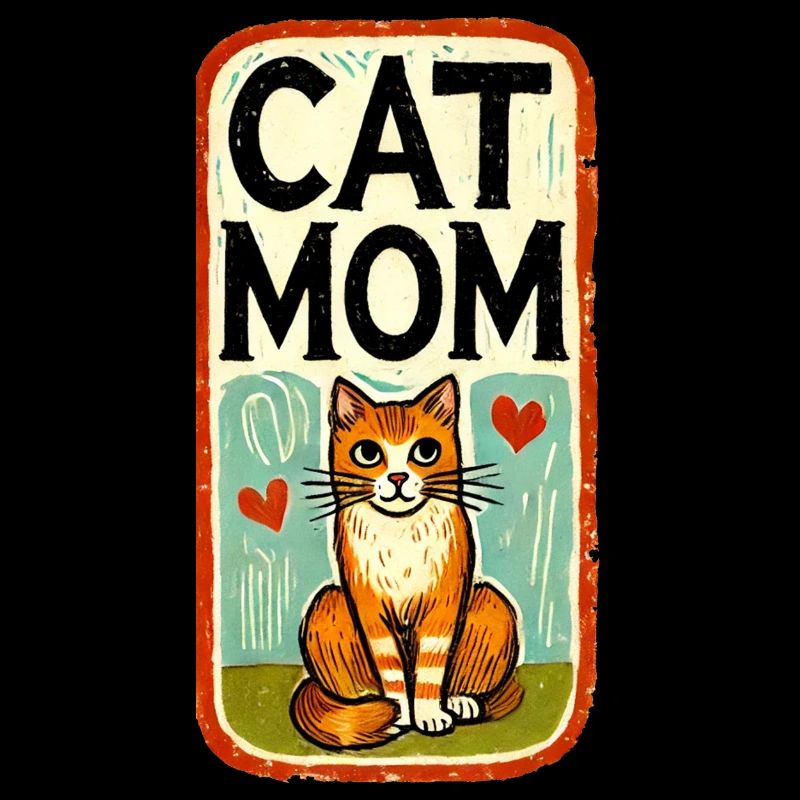 Maman chat roux