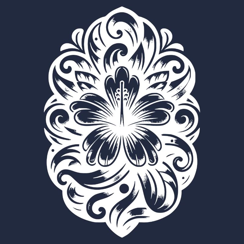 Tatouage Hibiscus Fleur Tropicale
