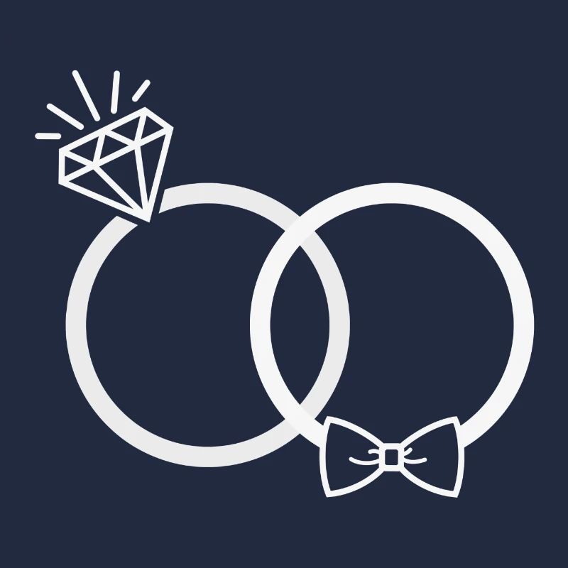 Hochzeit Eheringe Ring Diamant Fliege Paar JGA ws