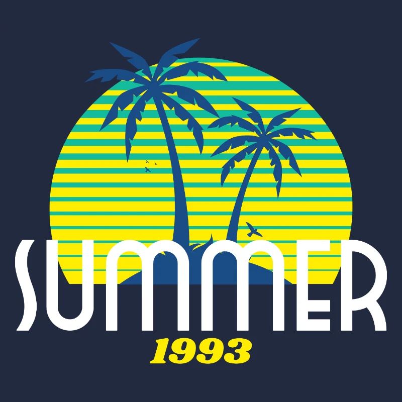 Tropical Palm Tree & Sunset Design
