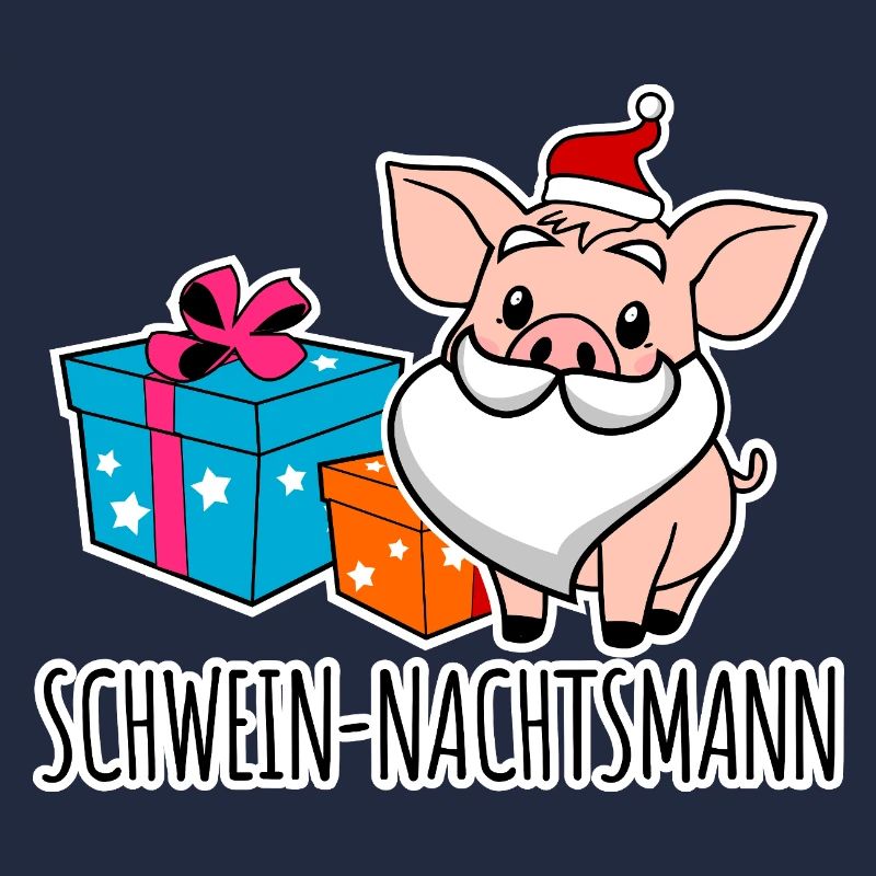 Fröhliche Weihnachten mit dem Schwein-Nachtsmann!