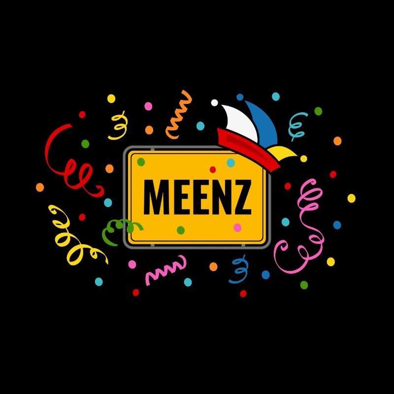Meenz Fastnacht Fasching Ortsschild Narrenkappe