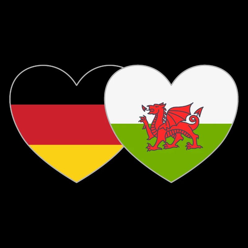 Germany Wales Flag