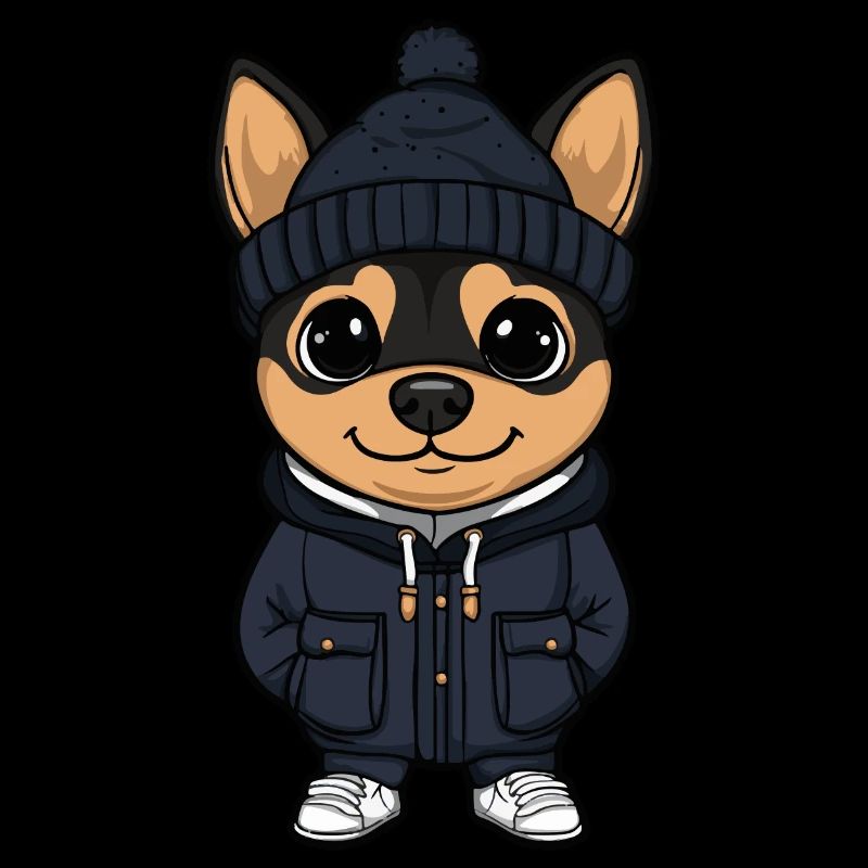 Pinscher Hund Stylisch