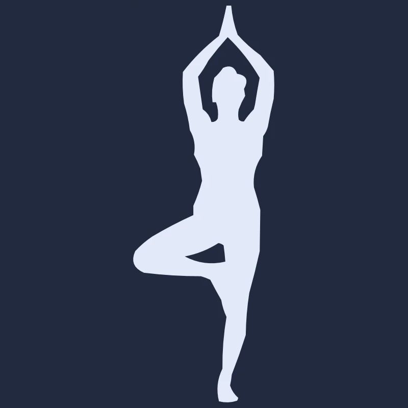 Yoga Pose Tree Pose Silhouette