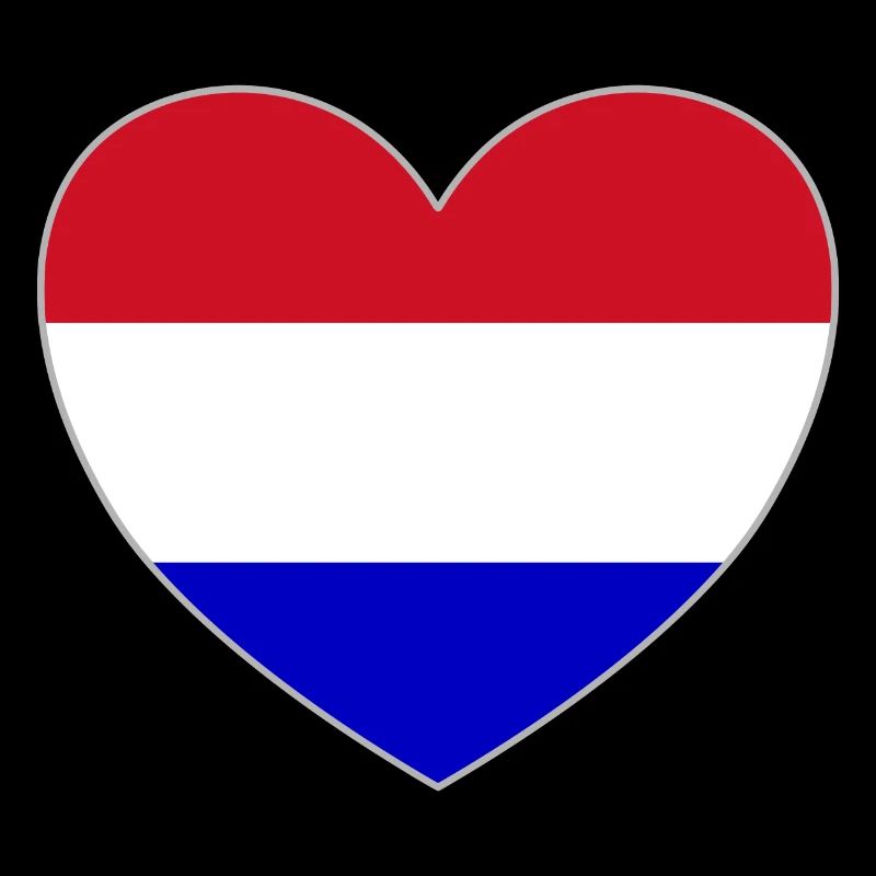 Holland Flagge Herz