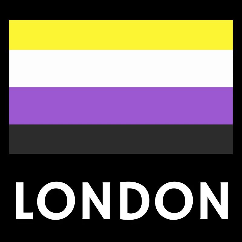 Drapeau de la fierté non binaire de Londres