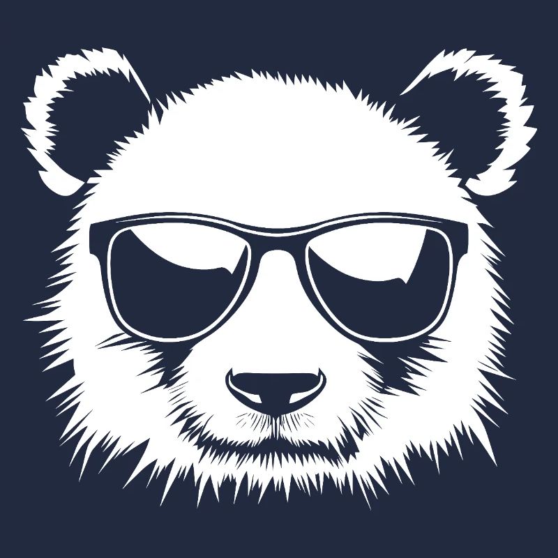 Illustration de lunettes de soleil panda
