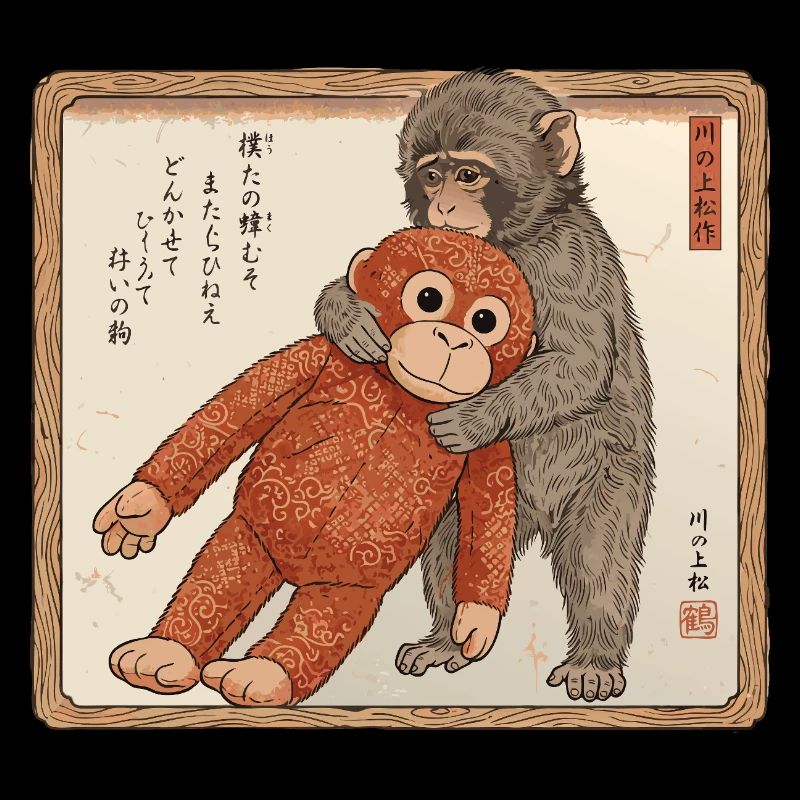 Ukiyo-e Baby Monkey Punch