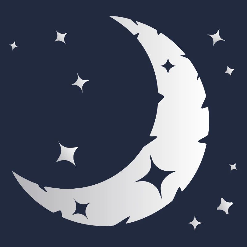 La lune et les étoiles