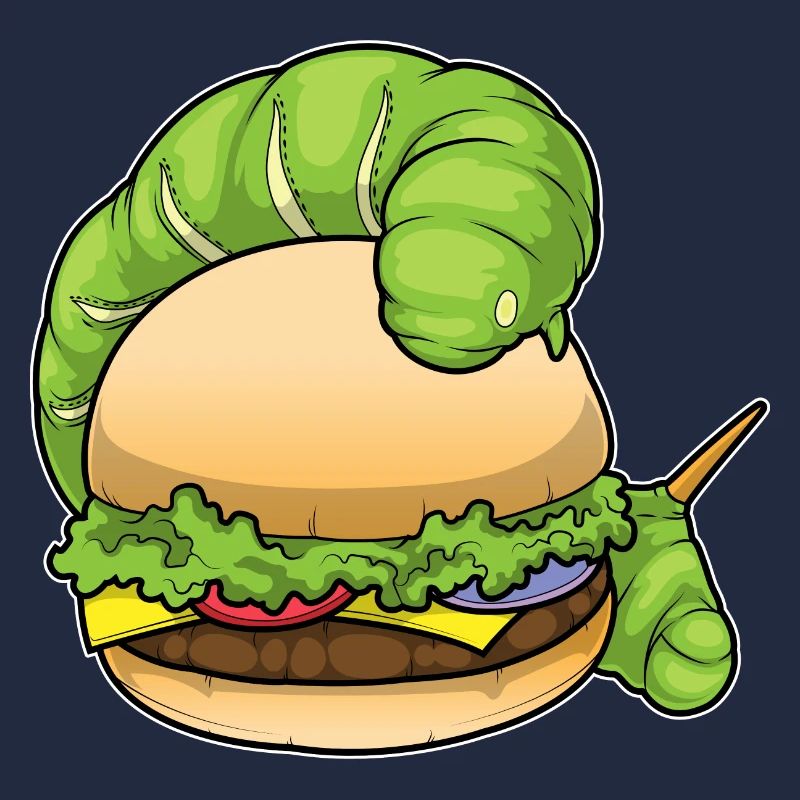Burger à la chenille