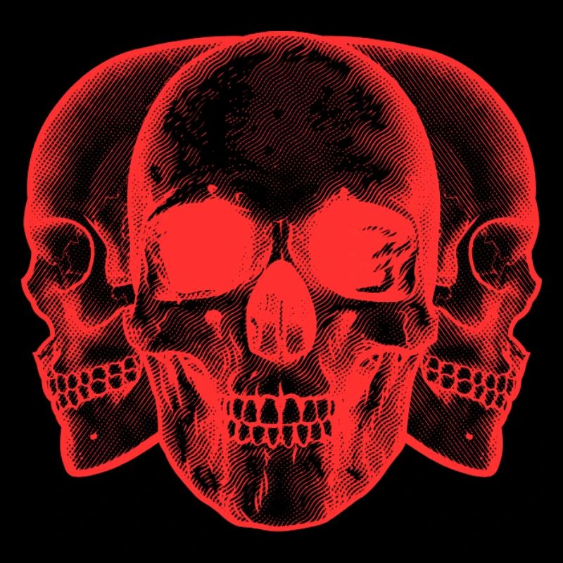Red skulls