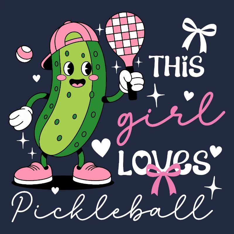Coquette Pickleball-Mädchen süße Pickle