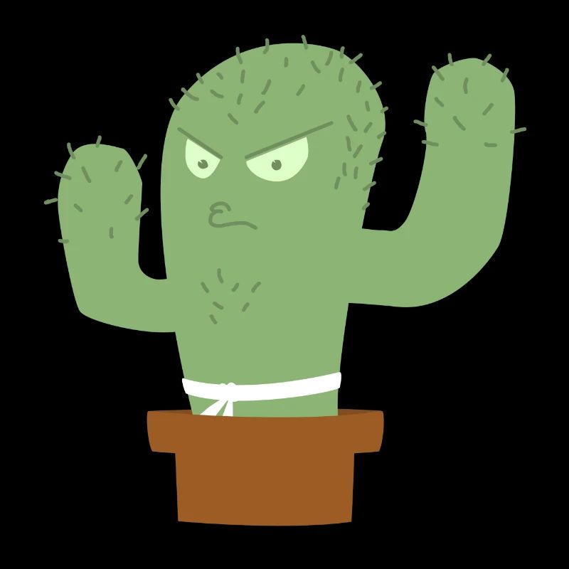Combattant de cactus en colère