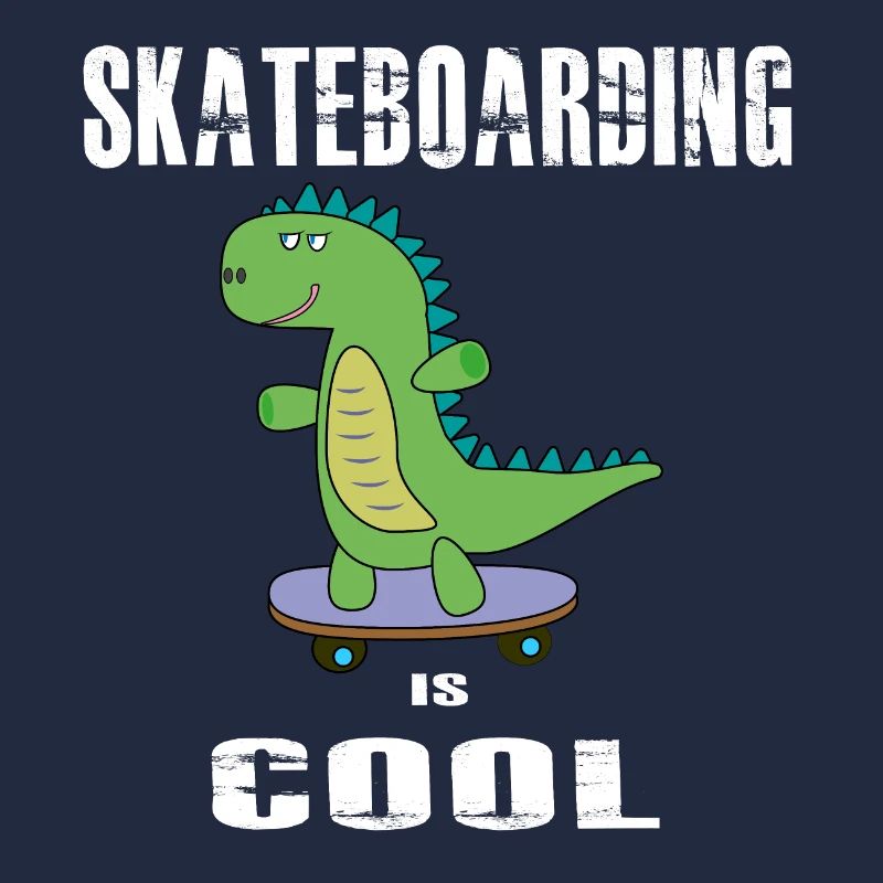 Skateboarding is cool, Dinosaurier, Dino, T-Rex