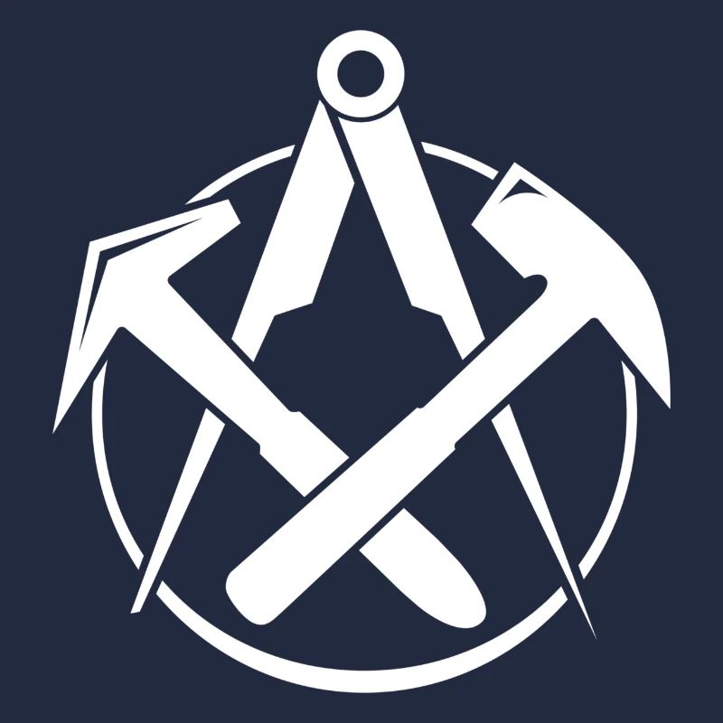 Roofing Logo - White