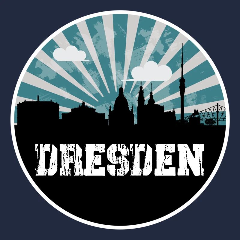 Dresden Blue Hour Skyline