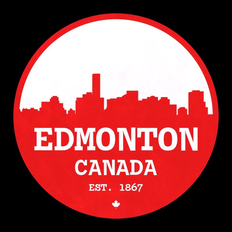 Edmonton Skyline Rundkreis