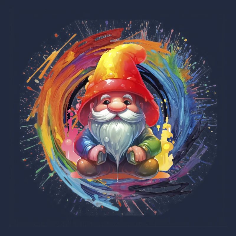 Magicien Nain de Noël Coloré