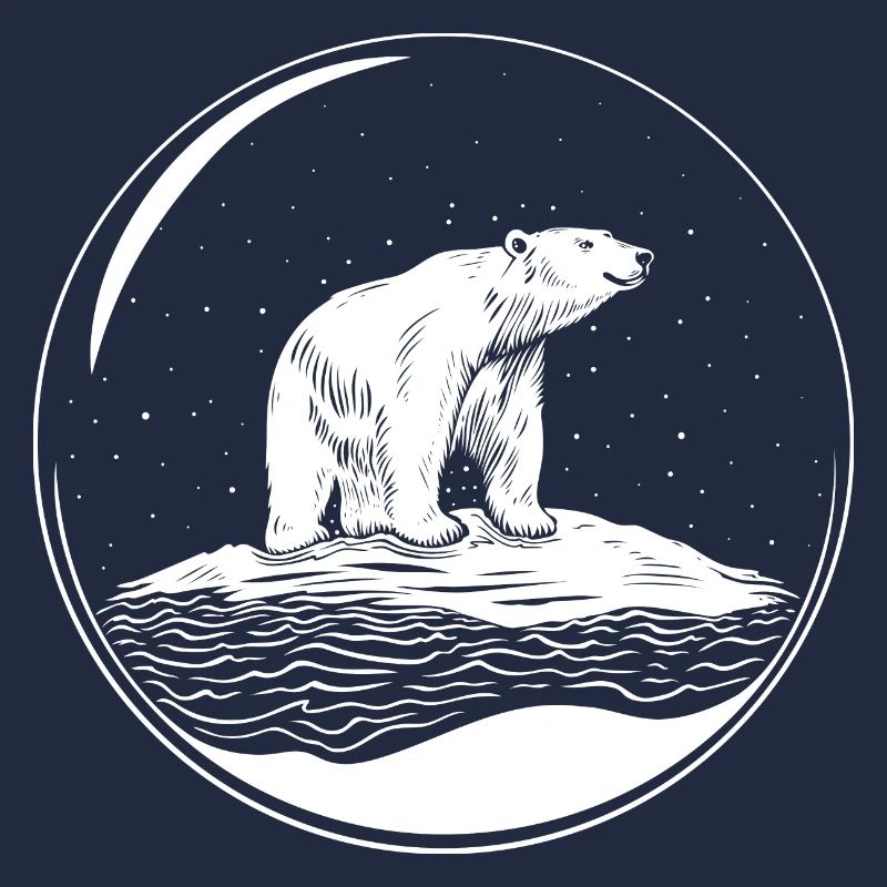 Eisbär auf Eisscholle Save the polarbear