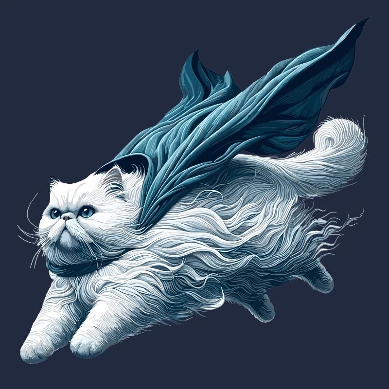 Super chat persan blanc chat persan cadeau