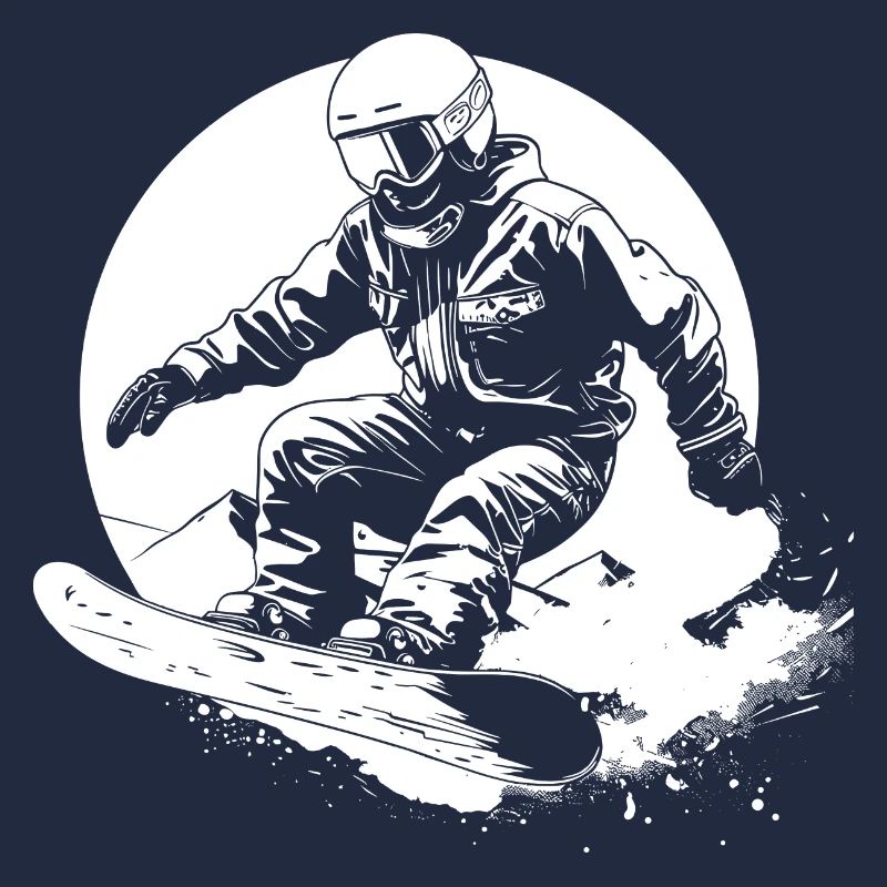 Dessin de snowboarder