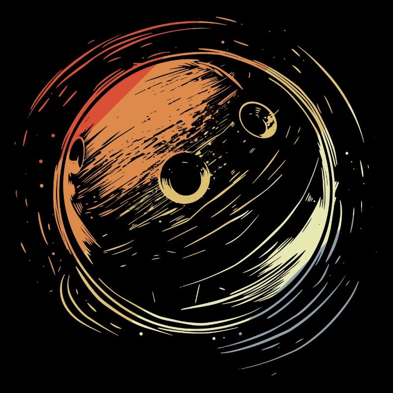 Dessin de bowling Style vintage