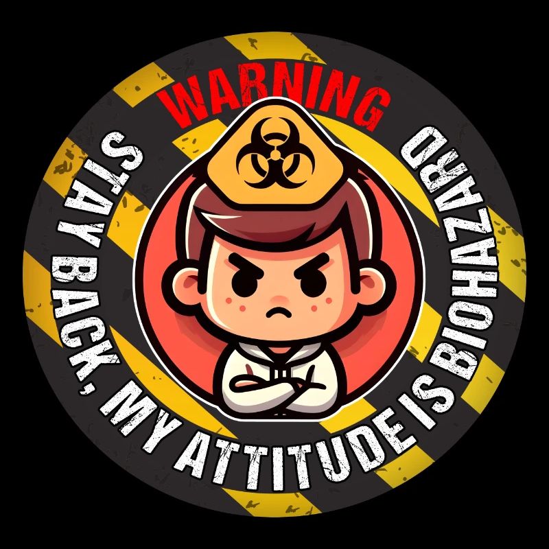 AVERTISSEMENT! RESTEZ EN RETRAIT, MON ATTITUDE EST BIOHAZARD