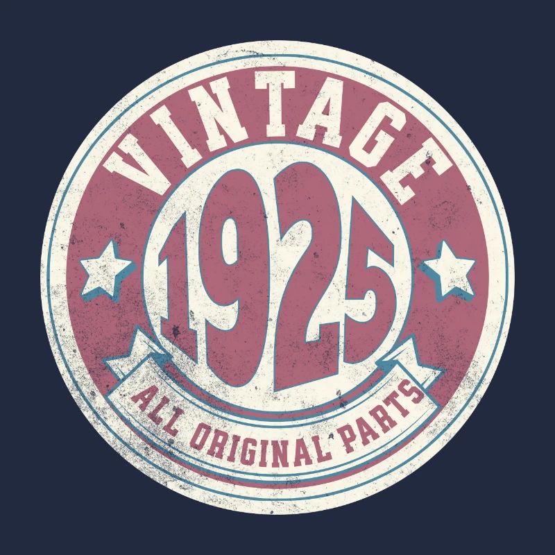 Design Vintage 1925 Logo Retro Style