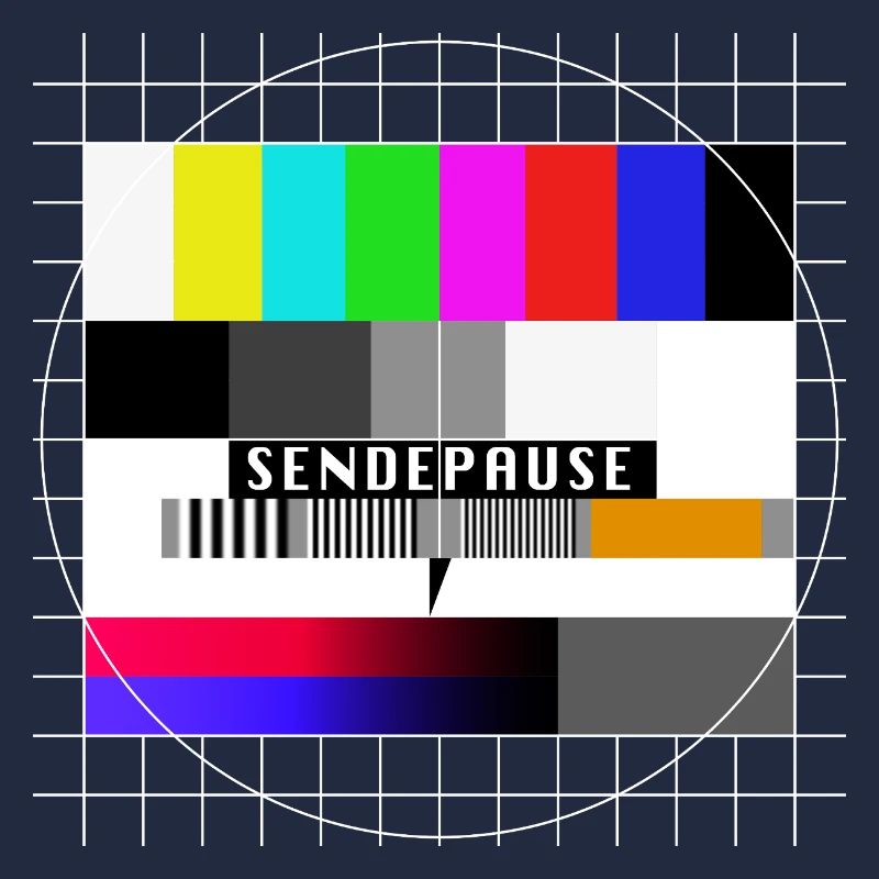Röhrenfernseher Testbild - Sendepause - 80er