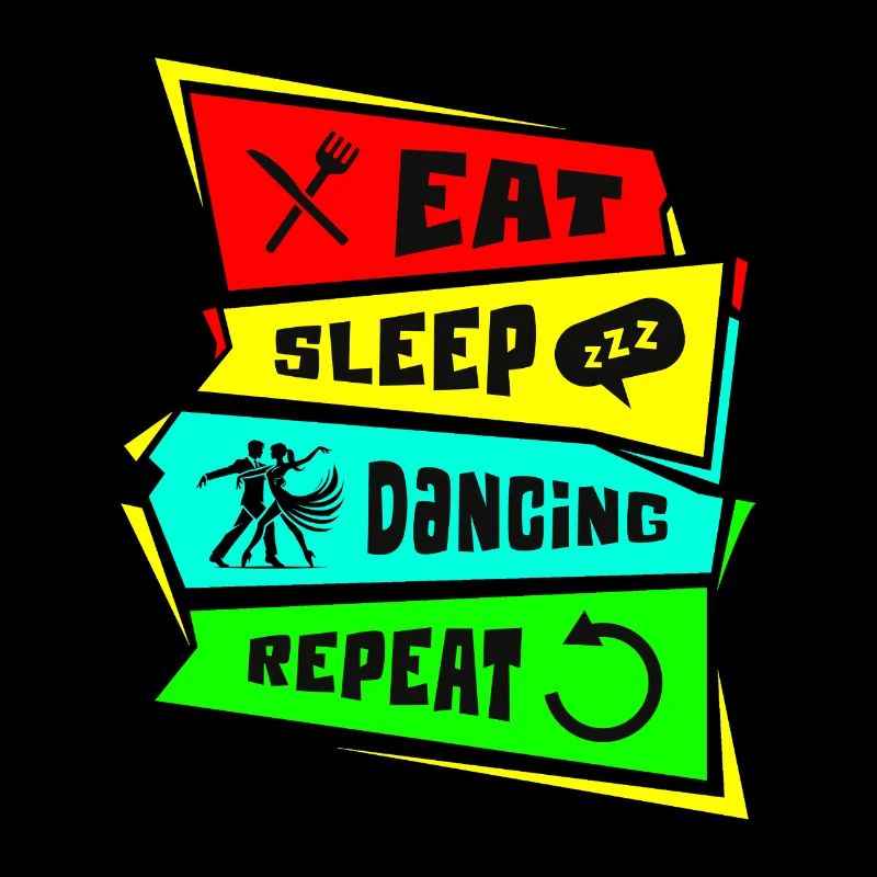 Manger, dormir, danser, répéter