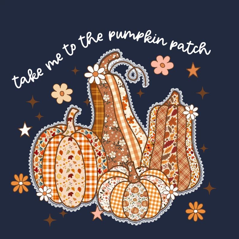 Patchwork Citrouilles Motif Automne