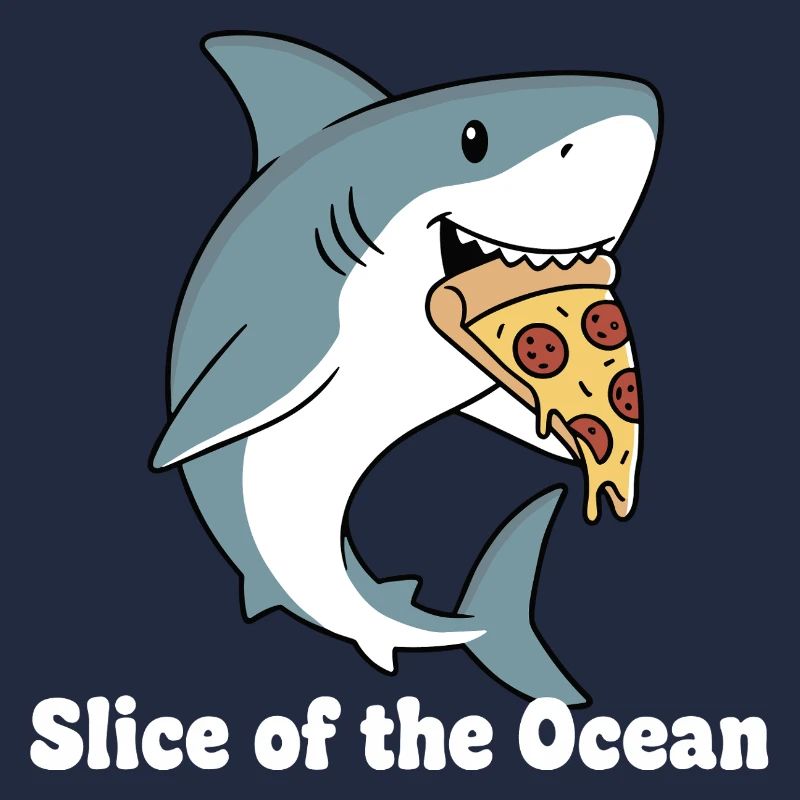 Pizza aux morsures de requin