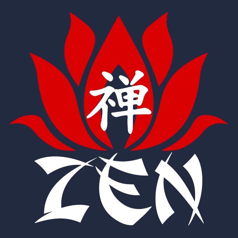 Das Wort Zen auf Chinesisch (weiß)