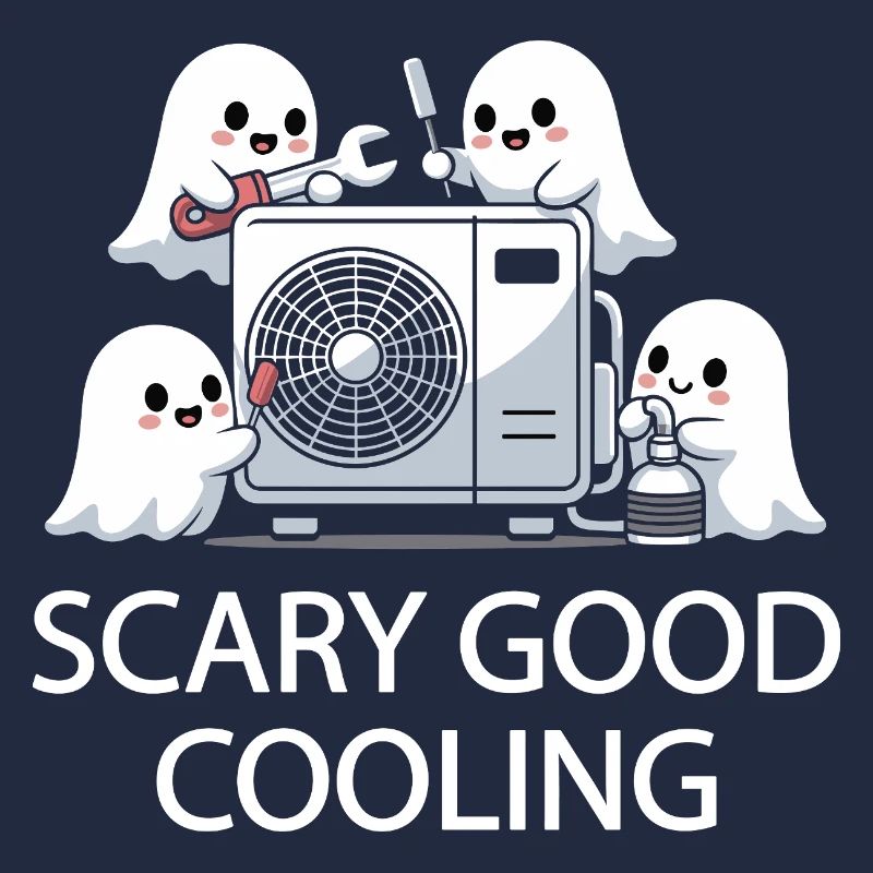 Halloween Ghost HVAC Design - Scary Good Cooling