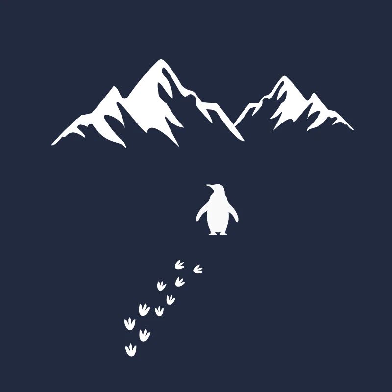 Lonely Penguin alone