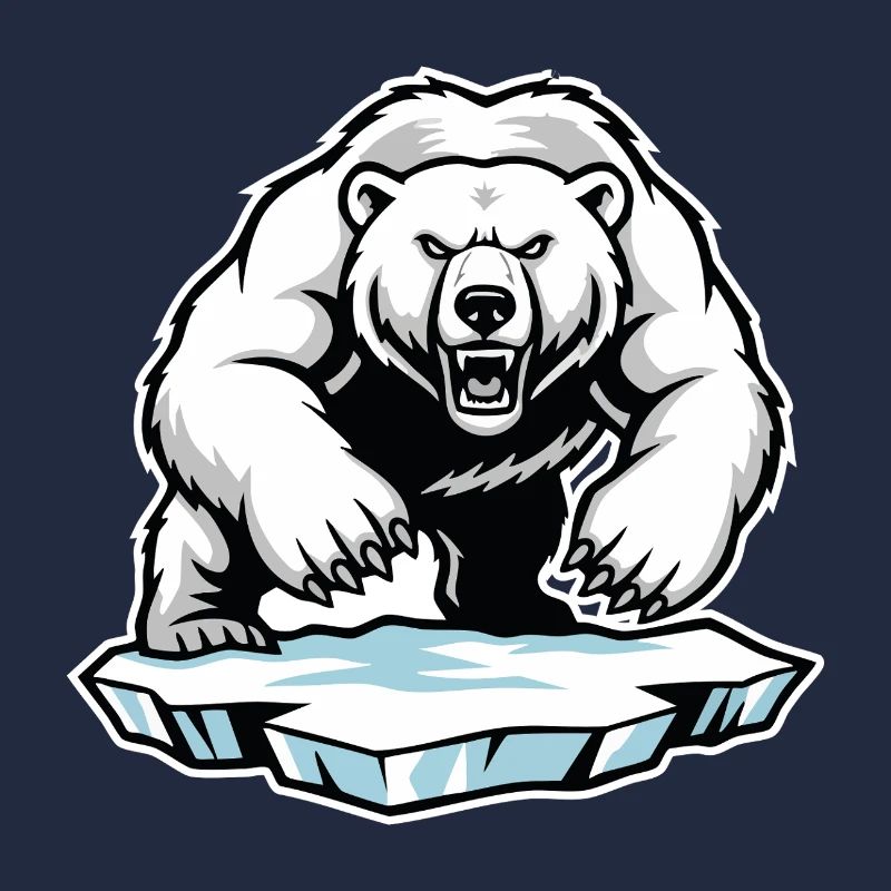 Arktischer Eisbär Maskottchen Maskottchen Bär