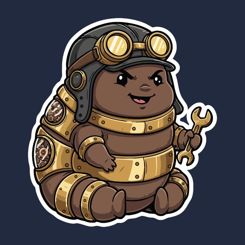 Steampunk Engineer Engineer Brass Crawler