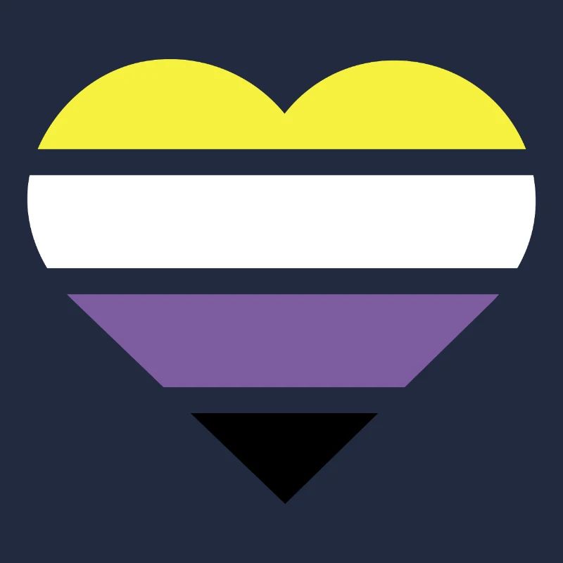 Pride Flag Heart · Nonbinary