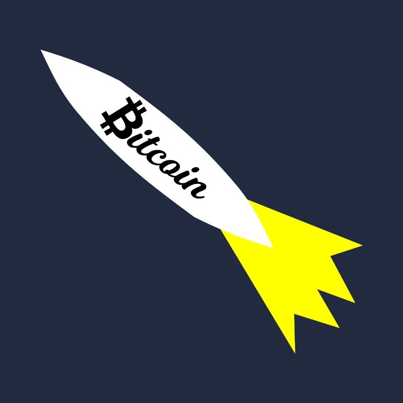 Bitcoin Rocket Print