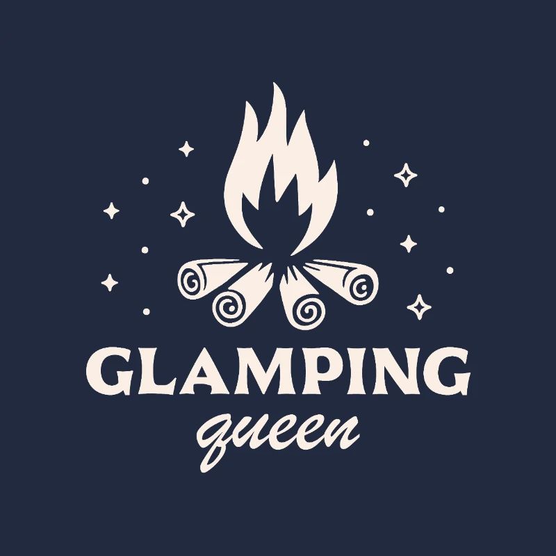 Glamping Camping Luxus Humor Mädchen Camper