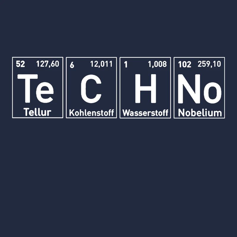Techno music periodic table EDM Rave