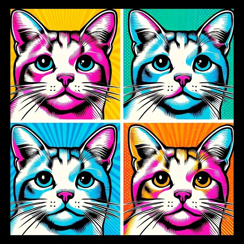 Cat Pop Art