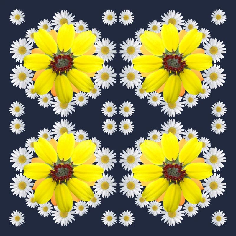 Margeriten gelbe Blüte Gänseblümchen Blumenmuster