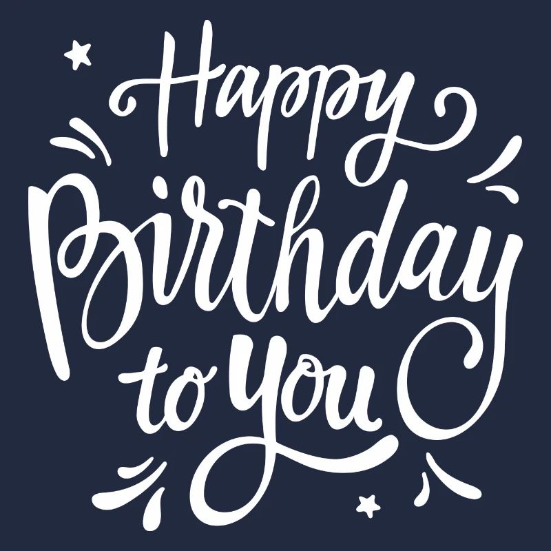 Birthday Script Handwritten Celebration