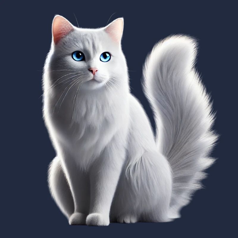 Chat Blanc Yeux Bleus